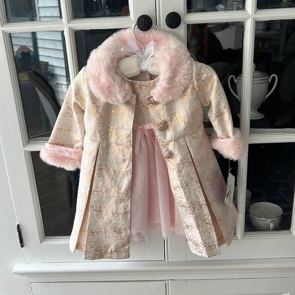 Brand new dress and matching coat